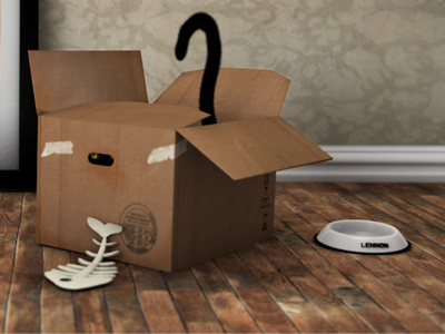 Lennon 3d cat cinema 4d lennon