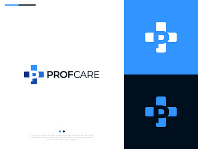 ProfCare Logo Design abstract logo design adobe illustrator adobe photoshop branding corporate healthcare cross symbol design digital health dribble logo design graphic design healthcare branding innovative branding logo logo design medical logo modern typography professional logo reliable logo trustworthy design visual identity.