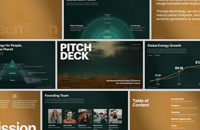 Concept Pitch Deck Presentation branding design graphic design presentation design slides design ui user interface