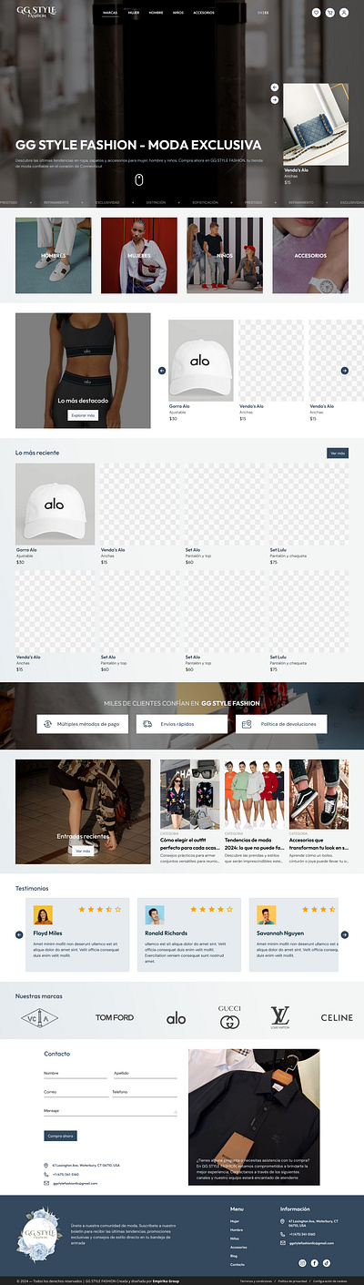 GG Style Fashion | UI/UX graphic design ui