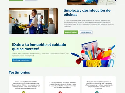 Clean and Bright Home FL, LLC | UI/UX graphic design ui