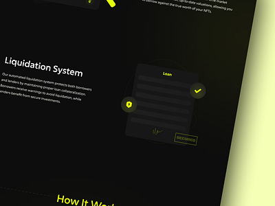 Lyndel - NFT Lending Landing Page Design tokenized assets ui