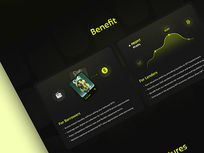 Lyndel - NFT Lending Landing Page Design tokenized assets ui