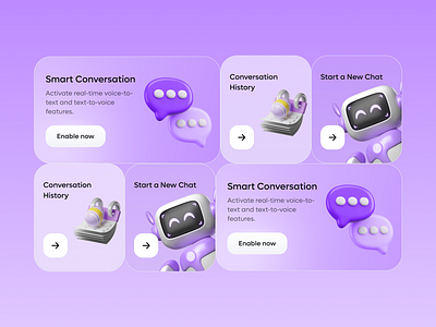 🟣 Smart Convo App Design | AI App Design landing page design