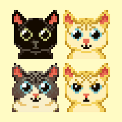 The Pilantras brasil cat illustration low res pixel art pixelart