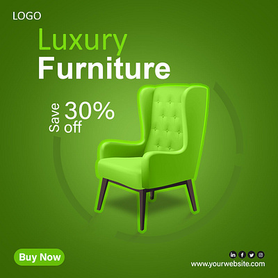 Luxury Furniture design graphic design product design social media post