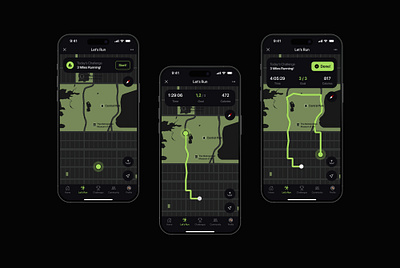 Location Tracker I Running App dailyui figma locationtracker mobilapp productdesign runningapp ui uidesign ux uxdesign