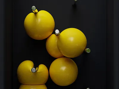 3d motion balls 3d animation ball bix blender cloth compression dark metal motion yellow