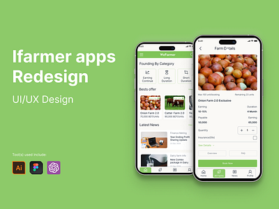 Ifarmer mobile app's redesign aggrotechappsdesign agricultureappdesign farmingappsuidesign figmaapps ifarmerappsredesign uiux