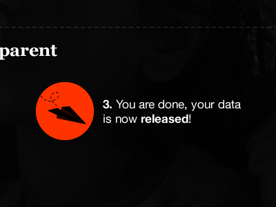 Your data is now released icon black dark data icon red