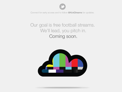 kickstreams.com teaser page football live soccer streaming webapp website