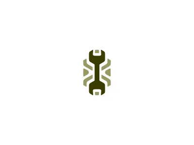 TribalTech africa aztec brand brown indian inka jungle logo mask nativa native tech technology traditional tribe wild wrench