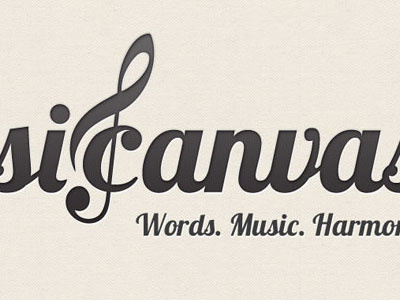 musiCanvas lobster logo typography