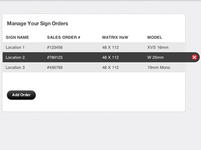 Customer Order Management gray