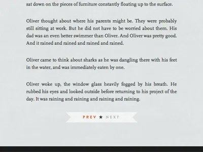 Post Navigation typography web