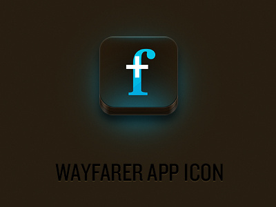 Wayfarer App Icon app blue brown icon ipad plus