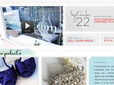 Encore Bridal clean dots pastels watercolor wedding white