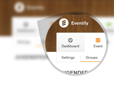 Eventify event management kodebyraaet ui wood