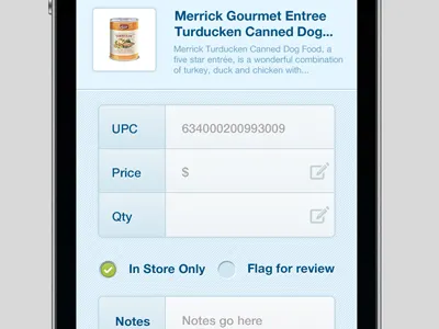 Pricing/Qty UI - Product Listing app application ios iphone ui