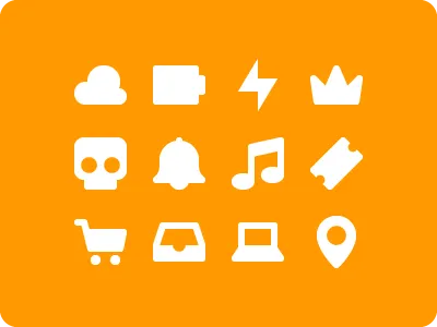More Simpler bolt cloud geomicons icon icons skull ui