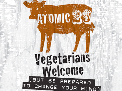 Atomic 29 branding restaurant