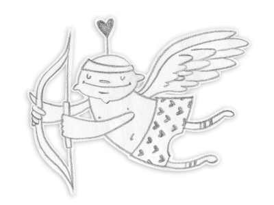 cupid cupid illustration white