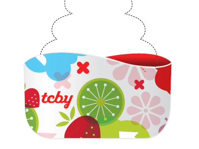 tcby cup concept illustration packaging tcby