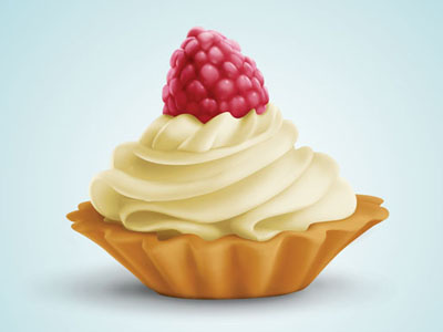 Mandelform Logo cake cream cupcake jelly logo mandelform