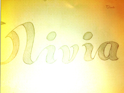 Lettershapes freehand lettering lettershapes olivia