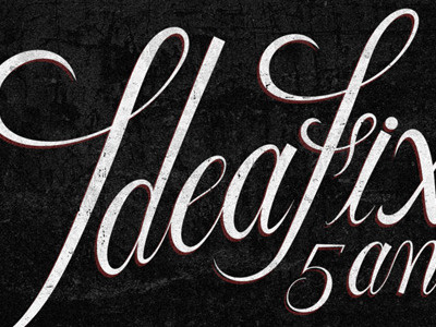 Ideafixa 5 Anos lettering texture vector