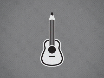 Guitpencil guitar logo pencil