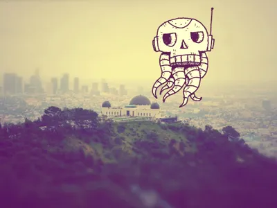 Alien Skull Craft doodle drawing illustration monster photo sketch