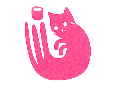 Tea Cat cat! cats pink tea