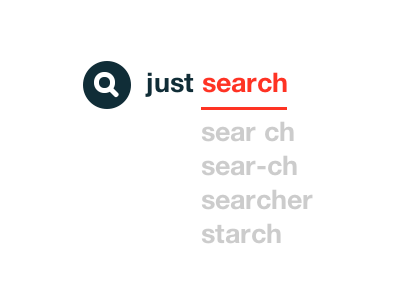 TypeSearch + Video css icon search typography website