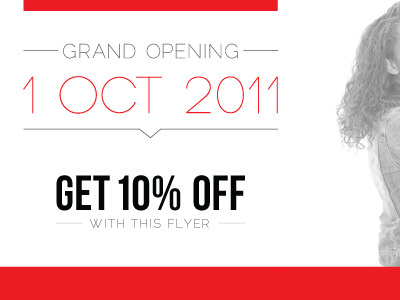 Store Flyer V2 fashion flyer promotion red store