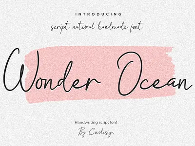 Wonden ocean Font 3d animation branding design font graphic design illustration logo motion graphics