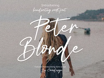 Peter Blonde Font 3d animation branding design font graphic design illustration logo motion graphics