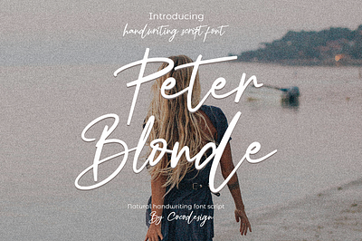 Peter Blonde Font 3d animation branding design font graphic design illustration logo motion graphics