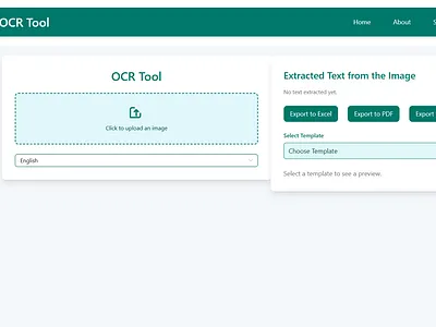 OCRMate is an image to text(Word, PDF, Excel) tool built in MERN app mern ocr ui