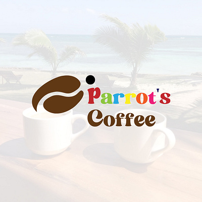 Parrot's Coffee branding graphic design illustration logo vector