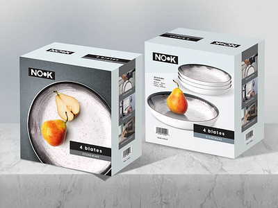 dinnerware packaging concept branding design graphic design packaging design printing