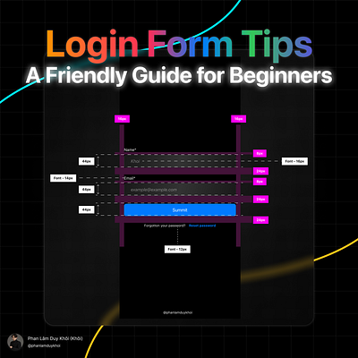 Login Form Design Tips: A Beginner-Friendly Breakdown 🚀 design system figma tips mobile design typography design ui design ux design web design