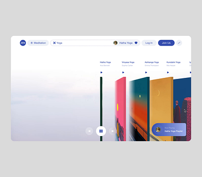 Meditation Apps Website album album cover doctor fitness gallery health landing landing page meditation mental health mindfulness music app photos player playlist slider slideshow web design wellness yoga