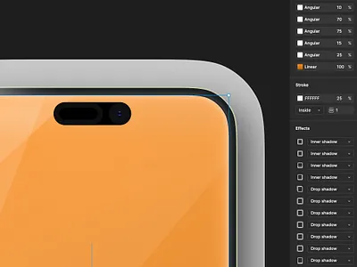 Work in Progress iPhone Illustration 3d angular behind the scenes border dynamic island figma fill frame glass gradient ios iphone iphone 16 layer photorealistic shadow skeumorphic stroke tips tricks