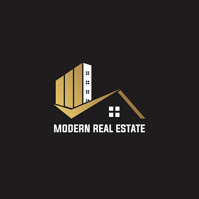 Modern Real Estate Logo Design 3d branding design graphic design illustration logo logo design modern logo real estate logo