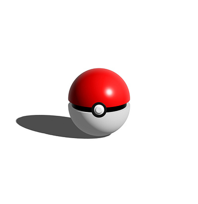 3D Pokeball in Adobe Illustrator 3d adobe illustrator design graphic design