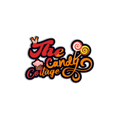 The Candy Cottage Candy Shop Logo Design 3d branding candy logo candy logo design design graphic design illustration illustrator logo logo design modern logo vector