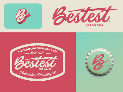 Bestest Brand® badge bestest brand branding design lettering lightening logo logomark monogram toy compnay vintage