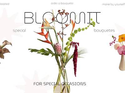 FLORAL SHOP animation bouquete cute design floral shop flowers pink ui