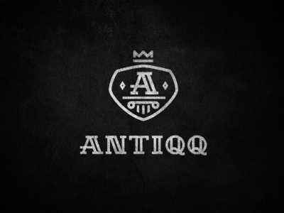 Antiqq Concept 2 crown custom lettering logo logotype shield type typography